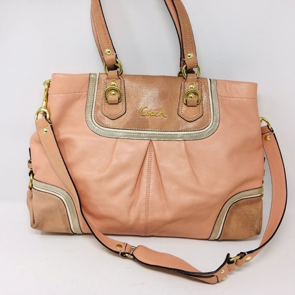 Coach Ashley Spectator Carryall Shoulder Bag Pink - Picture 1 of 8